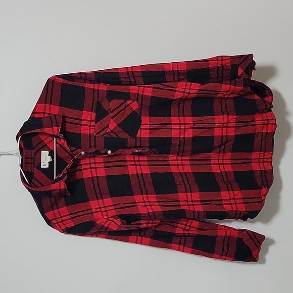 GAP Tops - Gap Boyfriend Fit Plaid Shirt